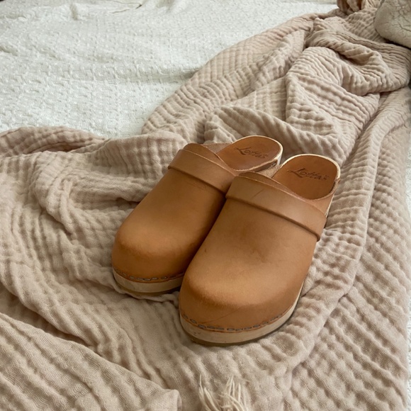 Lotta from Stockholm - Elsa High Heel Classic Clog Natural Leather - Picture 2 of 5